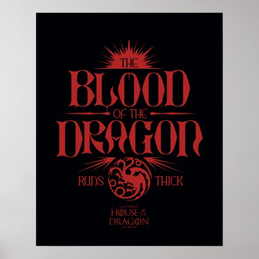 Das Blut des Drachen spielt dick Poster (Vorne)