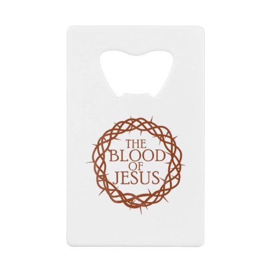 Das Blut Jesu Geldbeutel Flaschenöffner (Vorderseite)