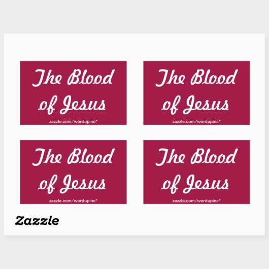 Das Blut Jesu Sticker (Blatt)