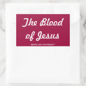 Das Blut Jesu Sticker (Tasche)