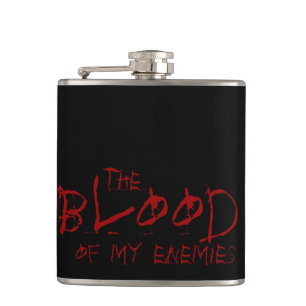 das Blut meiner angesagten Flasche der Feinde Flachmann