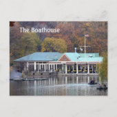 Das Boathouse im Park, Herbst-Foto Postkarte (Vorderseite)