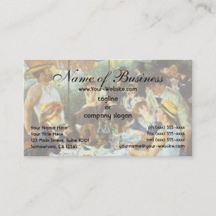 Das Boating Party-Lunch von Pierre Renoir Visitenkarte