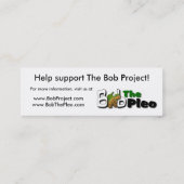 Das Bob-Projekt Mini Visitenkarte (Rückseite)