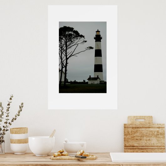 Das Bodie Island Lighthouse im frühen Abend Poster (Küche)