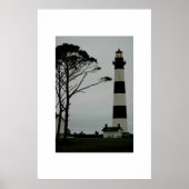 Das Bodie Island Lighthouse im frühen Abend Poster (Vorne)