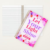 Das Boho Christlich Girl Journal lasse dein Licht. Notizblock (Innen)