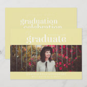 DAS BOLD-ABBILD | FOTO ABSCHLUSS INVITATION EINLADUNG (Vorne/Hinten)