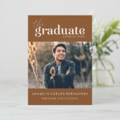 DAS BOLD-ABBILD | FOTO ABSCHLUSS INVITATION EINLADUNG (Stehend Vorderseite)