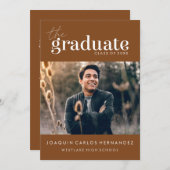 DAS BOLD-ABBILD | FOTO ABSCHLUSS INVITATION EINLADUNG (Vorne/Hinten)