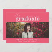 DAS BOLD-ABBILD | FOTO ABSCHLUSS INVITATION EINLADUNG (Vorne/Hinten)