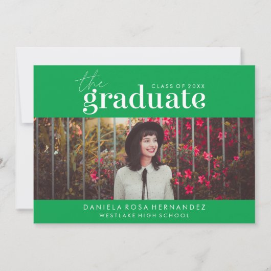 DAS BOLD-ABBILD | FOTO ABSCHLUSS INVITATION EINLADUNG (Vorderseite)