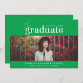 DAS BOLD-ABBILD | FOTO ABSCHLUSS INVITATION EINLADUNG (Vorne/Hinten)