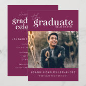 DAS BOLD-ABBILD | FOTO ABSCHLUSS INVITATION EINLADUNG (Vorne/Hinten)