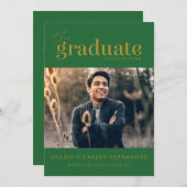 DAS BOLD-ABBILD | FOTO ABSCHLUSS INVITATION EINLADUNG (Vorne/Hinten)