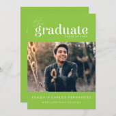 DAS BOLD-ABBILD | FOTO ABSCHLUSS INVITATION EINLADUNG (Vorne/Hinten)