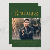 DAS BOLD-ABBILD | FOTO ABSCHLUSS INVITATION EINLADUNG (Vorne/Hinten)