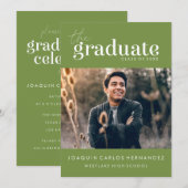 DAS BOLD-ABBILD | FOTO ABSCHLUSS INVITATION EINLADUNG (Vorne/Hinten)