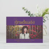 DAS BOLD-ABBILD | FOTO ABSCHLUSS INVITATION EINLADUNG (Stehend Vorderseite)