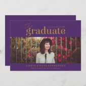 DAS BOLD-ABBILD | FOTO ABSCHLUSS INVITATION EINLADUNG (Vorne/Hinten)