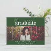 DAS BOLD-ABBILD | FOTO ABSCHLUSS INVITATION EINLADUNG (Stehend Vorderseite)