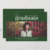 DAS BOLD-ABBILD | FOTO ABSCHLUSS INVITATION EINLADUNG (Vorne/Hinten)