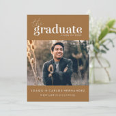 DAS BOLD-ABBILD | FOTO ABSCHLUSS INVITATION EINLADUNG (Stehend Vorderseite)