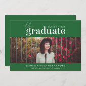 DAS BOLD-ABBILD | FOTO ABSCHLUSS INVITATION EINLADUNG (Vorne/Hinten)