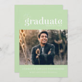 DAS BOLD-ABBILD | FOTO ABSCHLUSS INVITATION EINLADUNG (Vorne/Hinten)