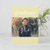 DAS BOLD-ABBILD | FOTO ABSCHLUSS INVITATION EINLADUNG (Stehend Vorderseite)