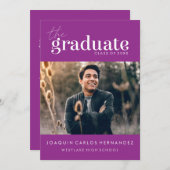 DAS BOLD-ABBILD | FOTO ABSCHLUSS INVITATION EINLADUNG (Vorne/Hinten)