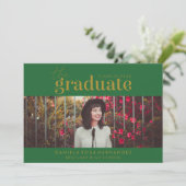 DAS BOLD-ABBILD | FOTO ABSCHLUSS INVITATION EINLADUNG (Stehend Vorderseite)