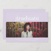 DAS BOLD-ABBILD | FOTO ABSCHLUSS INVITATION EINLADUNG (Vorne/Hinten)