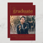 DAS BOLD-ABBILD | FOTO ABSCHLUSS INVITATION EINLADUNG (Vorne/Hinten)