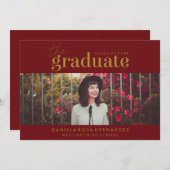 DAS BOLD-ABBILD | FOTO ABSCHLUSS INVITATION EINLADUNG (Vorne/Hinten)