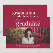 DAS BOLD-ABBILD | FOTO ABSCHLUSS INVITATION EINLADUNG (Vorne/Hinten)