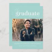 DAS BOLD-ABBILD | FOTO ABSCHLUSS INVITATION EINLADUNG (Vorne/Hinten)