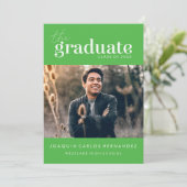 DAS BOLD-ABBILD | FOTO ABSCHLUSS INVITATION EINLADUNG (Stehend Vorderseite)