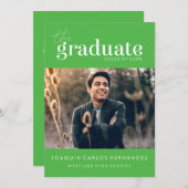 DAS BOLD-ABBILD | FOTO ABSCHLUSS INVITATION EINLADUNG (Vorne/Hinten)