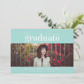 DAS BOLD-ABBILD | FOTO ABSCHLUSS INVITATION EINLADUNG (Stehend Vorderseite)