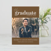 DAS BOLD-ABBILD | FOTO ABSCHLUSS INVITATION EINLADUNG (Stehend Vorderseite)