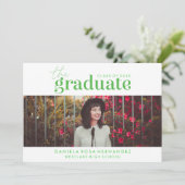 DAS BOLD-ABBILD | FOTO ABSCHLUSS INVITATION EINLADUNG (Stehend Vorderseite)