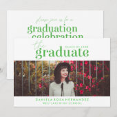 DAS BOLD-ABBILD | FOTO ABSCHLUSS INVITATION EINLADUNG (Vorne/Hinten)