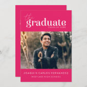 DAS BOLD-ABBILD | FOTO ABSCHLUSS INVITATION EINLADUNG (Vorne/Hinten)