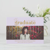 DAS BOLD-ABBILD | FOTO ABSCHLUSS INVITATION EINLADUNG (Stehend Vorderseite)