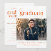 DAS BOLD-ABBILD | FOTO ABSCHLUSS INVITATION EINLADUNG (Vorne/Hinten)