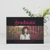 DAS BOLD-ABBILD | FOTO ABSCHLUSS INVITATION EINLADUNG (Stehend Vorderseite)