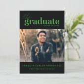 DAS BOLD-ABBILD | FOTO ABSCHLUSS INVITATION EINLADUNG (Stehend Vorderseite)