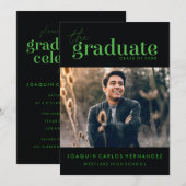 DAS BOLD-ABBILD | FOTO ABSCHLUSS INVITATION EINLADUNG (Vorne/Hinten)