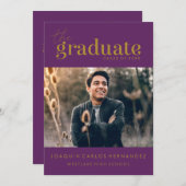 DAS BOLD-ABBILD | FOTO ABSCHLUSS INVITATION EINLADUNG (Vorne/Hinten)